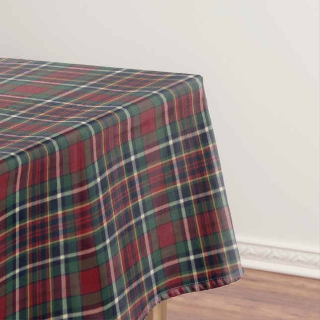 Nappe Motif carreaux rouge foncé vert bleu classique (In Situ)