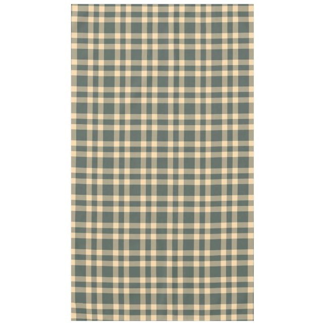 Nappe Motif carreaux vert jaune (Devant)