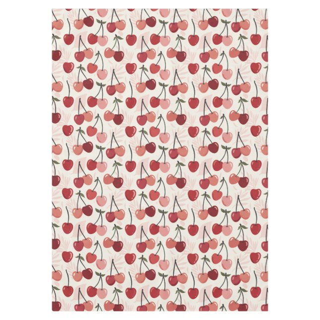 Nappe Motif Cerise Moderne (Devant)