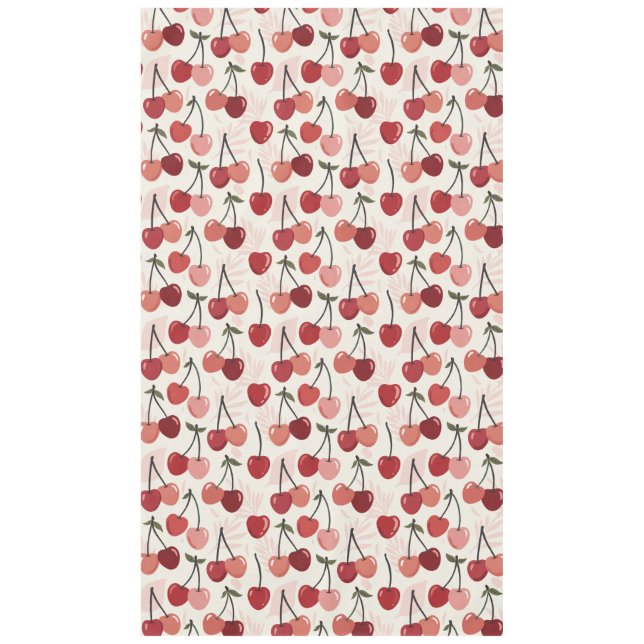 Nappe Motif Cerise Moderne (Devant)