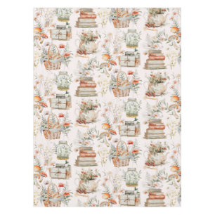 Nappe Motif Champignon Floral Fantaisiste Cottagecore