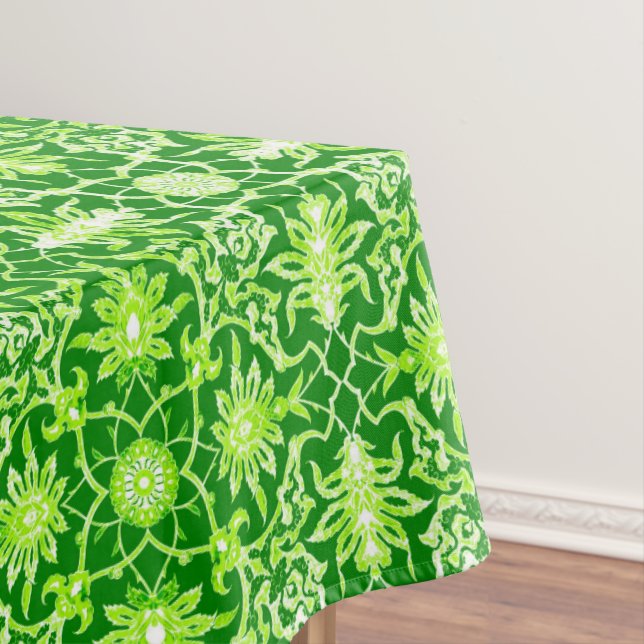 Nappe Motif chinois Art Nouveau - Emerald Green (In Situ)
