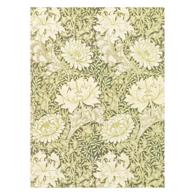 Nappe Motif Chrysanthème Vintage de William Morris (Devant)