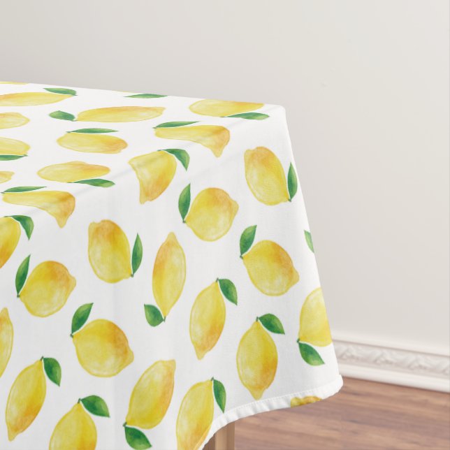 Nappe Motif citron aquarelle (In Situ)