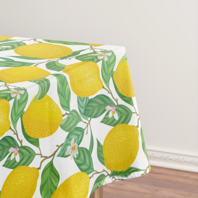 Nappe Motif citron blanc jaune (In Situ)