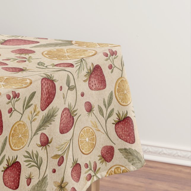 Nappe Motif citron fraise (In Situ)