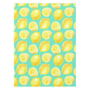 Nappe Motif citrons aquarelle