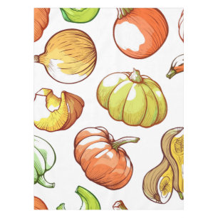 Nappe motif citrouille