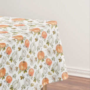 Nappe Motif Citrouille d'aquarelle d'automne