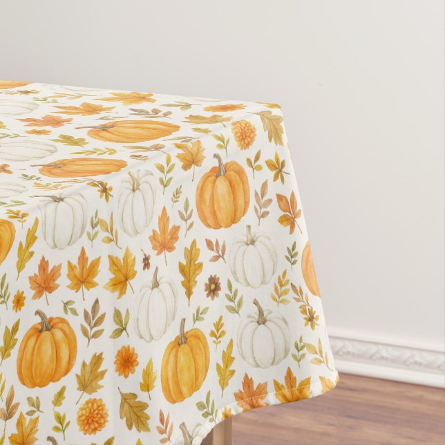Nappe Motif Citrouille mignon | Thanksgiving (In Situ)