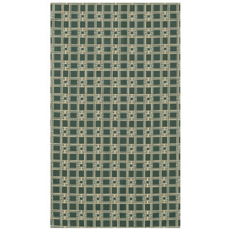 Nappe Motif classique à clé grecque de couleur vert forê