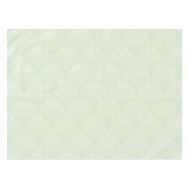 Nappe Motif classique de feuillage dans le blanc et le (Devant (Horizontal))