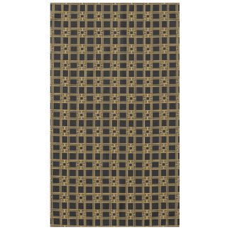 Nappe Motif clé grec en or noir de luxe