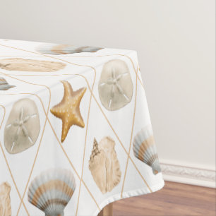 Nappe Motif Coastal Decor Seashell