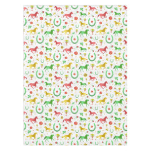 Nappe Motif coloré de partie de jour de Derby de course