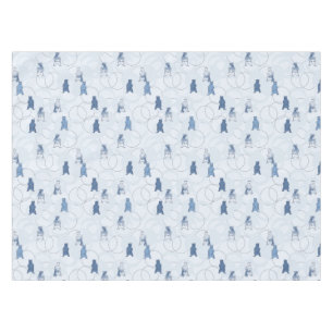 Nappe motif comportant un ours gris