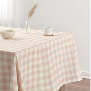 Nappe Motif Cottagecore Gingham Carreaux Pastel Peach