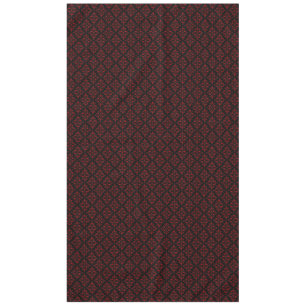 Nappe Motif damassé élégant noir et rouge