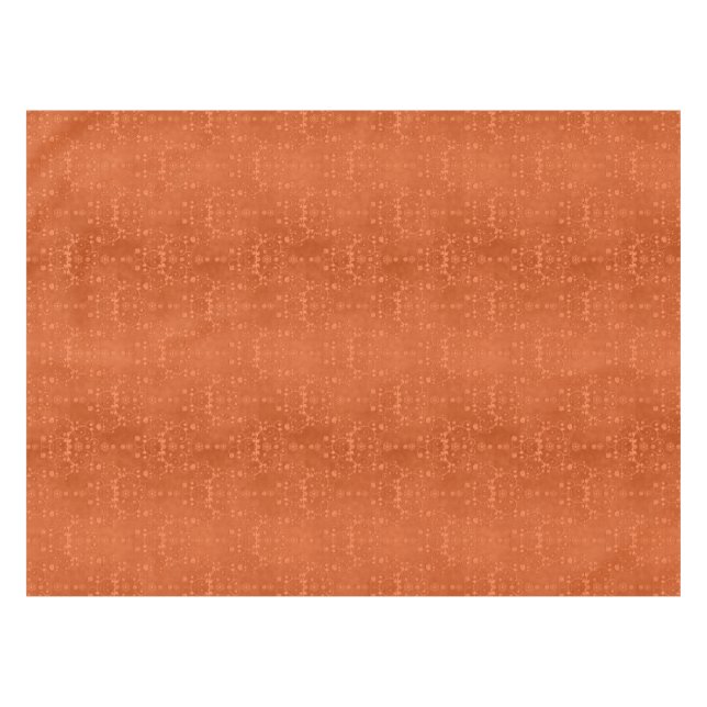 Nappe Motif damassé élégant orange profond (Devant (Horizontal))