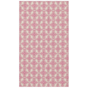 Nappe Motif damassé floral de style victorien chic rose