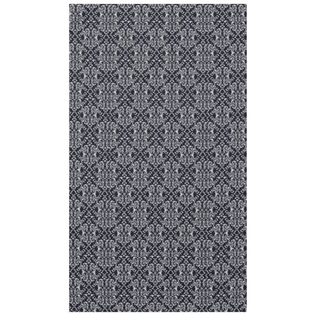 Nappe Motif damassé noir et blanc (Devant)