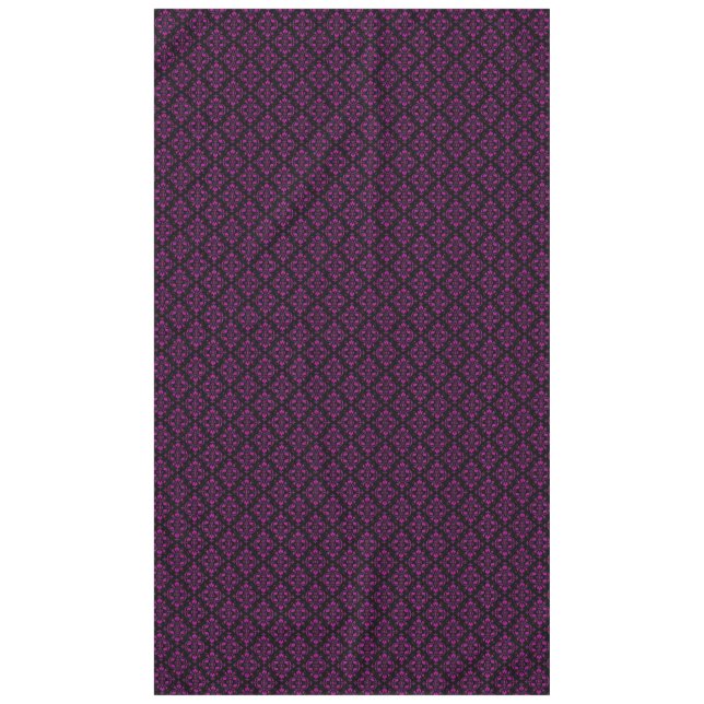 Nappe Motif damassé noir et violet élégant (Devant)