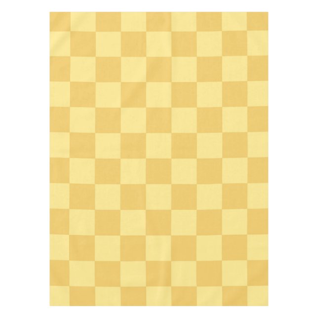 Nappe Motif damier jaune (Devant)