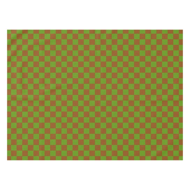 Nappe Motif damier pomme caramel (Devant (Horizontal))