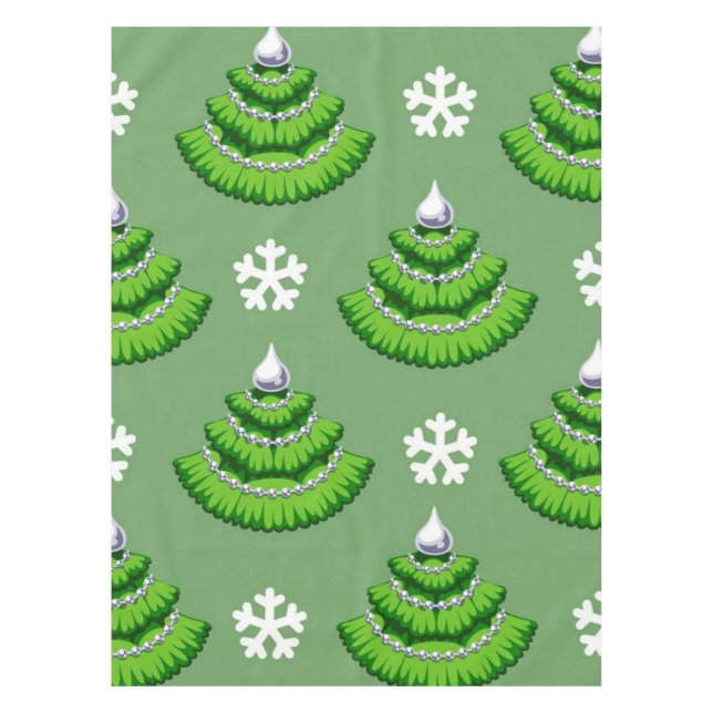 Nappe motif d'arbre de Noël (Devant)