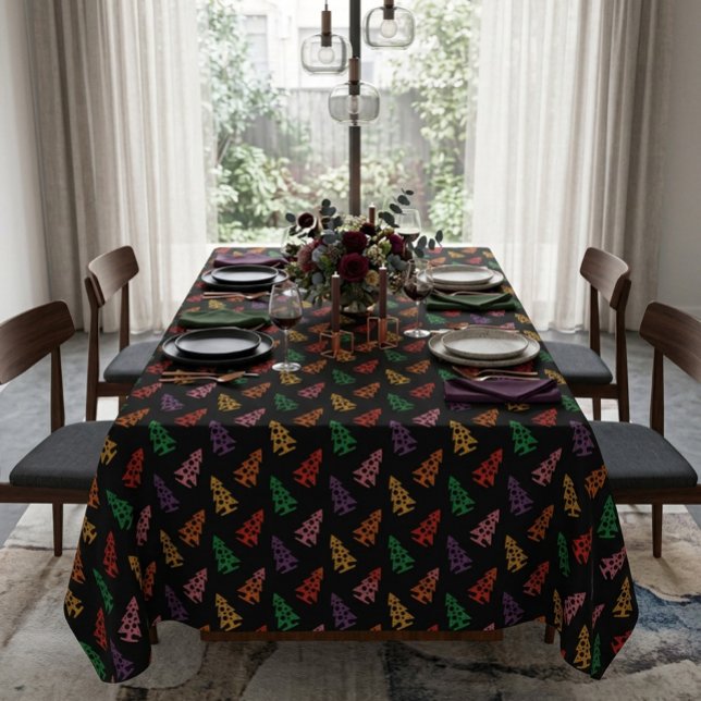 Nappe Motif d'arbre de Noël abstrait coloré  (Créateur téléchargé)