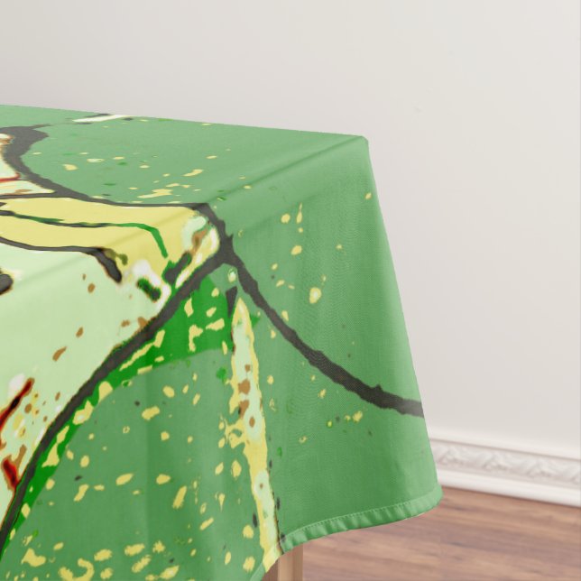 Nappe Motif d'art botanique floral de la feuille japonai (In Situ)