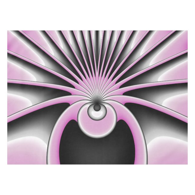 Nappe Motif d'art fractal Abstrait moderne (Devant (Horizontal))