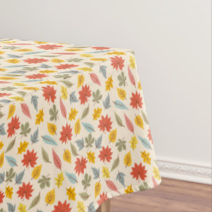 Nappe Motif d'automne feuille colorée