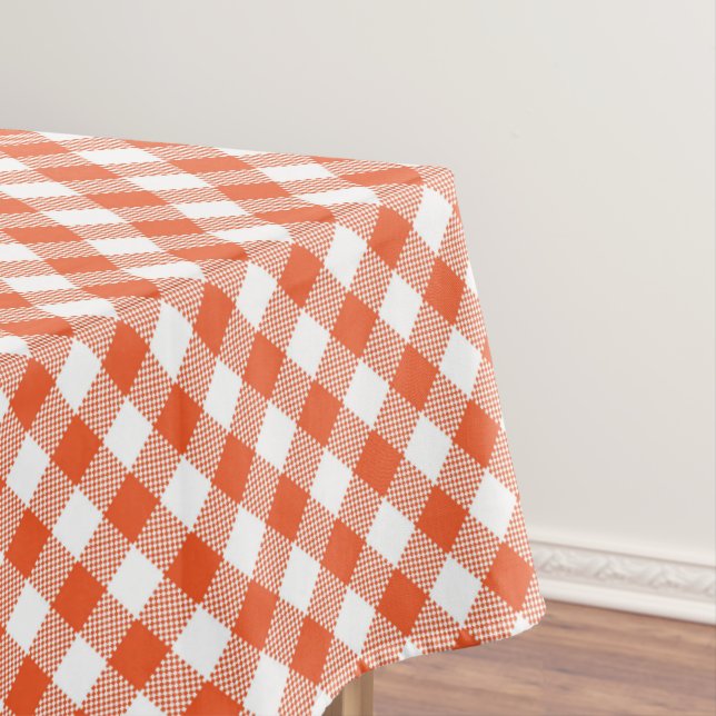 Nappe Motif d'automne Orange Plaid (In Situ)