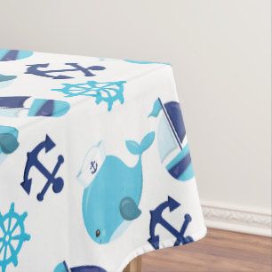 Nappe Motif De Baleines, Beaux Baleines, Baleines Bleues