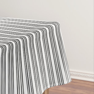 Nappe Motif de bande irrégulier noir/blanc