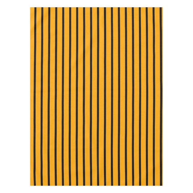 Nappe Motif de bande jaune noir rétro (Devant)