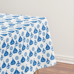 Nappe Motif de bateau à voile de bande dessinée