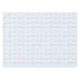 Nappe motif de bébé avec l'ours de nounours
