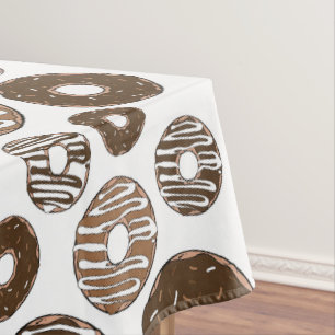 Nappe Motif de beignes, beignets de chocolat, beignets d