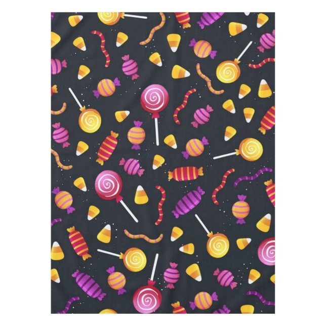 Nappe Motif de bonbons d'Halloween (Devant)
