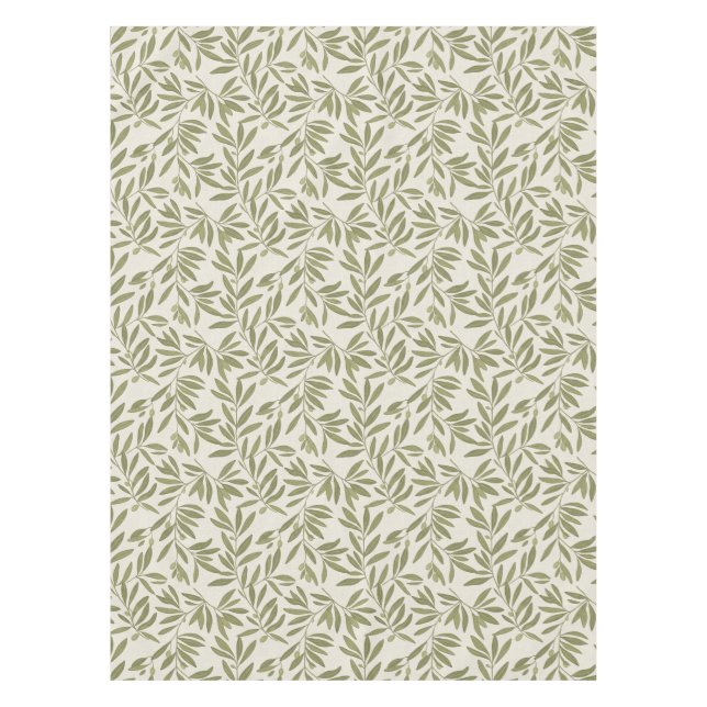 Nappe Motif de branche d'olive minimal (Devant)