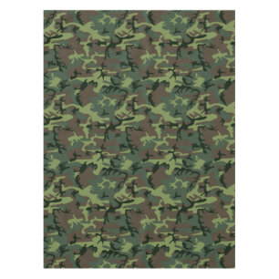 Nappe Motif de brun de vert de Camo de camouflage