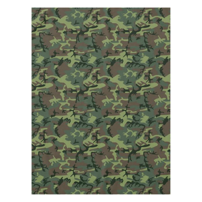 Nappe Motif de brun de vert de Camo de camouflage (Devant)