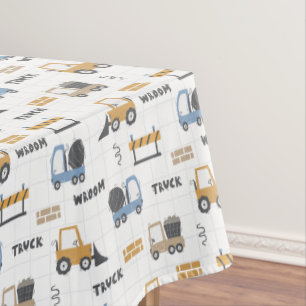 Nappe Motif de camions de construction colorés