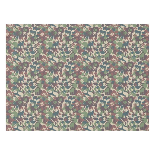 Nappe Motif de camouflage de chien (Devant (Horizontal))