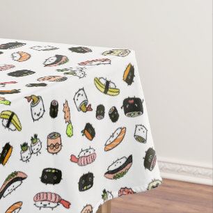 Nappe Motif de caractères de sushi