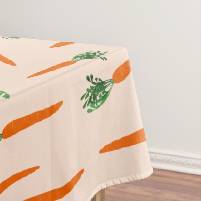 Nappe Motif de carottes orange (In Situ)