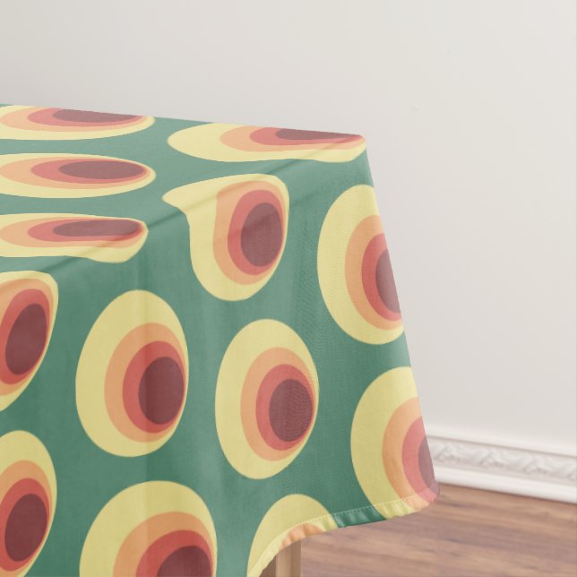 Nappe Motif de cercle inspiré des années 70 (In Situ)