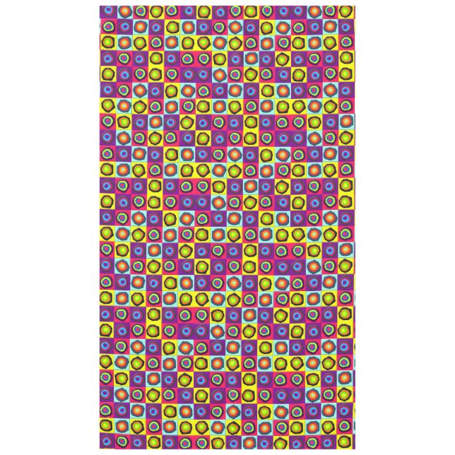 Nappe Motif de Cercles Colorés (Devant)